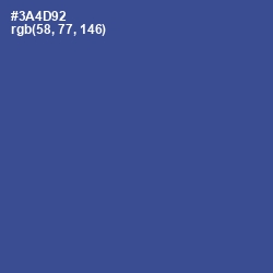 #3A4D92 - Chambray Color Image