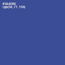 #3A4D96 - Chambray Color Image