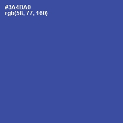 #3A4DA0 - Azure Color Image