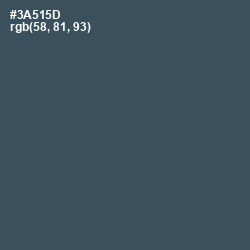 #3A515D - Mineral Green Color Image