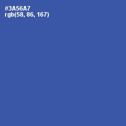 #3A56A7 - Azure Color Image