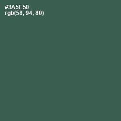 #3A5E50 - Mineral Green Color Image