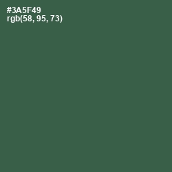 #3A5F49 - Mineral Green Color Image