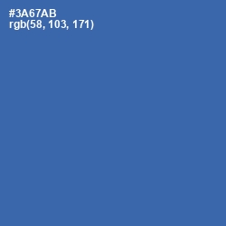 #3A67AB - Astral Color Image