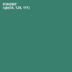 #3A806F - Sea Green Color Image