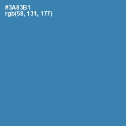 #3A83B1 - Boston Blue Color Image