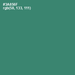 #3A856F - Sea Green Color Image