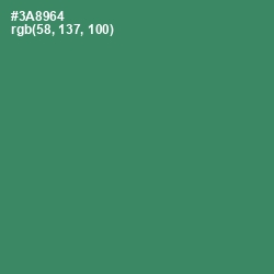 #3A8964 - Sea Green Color Image