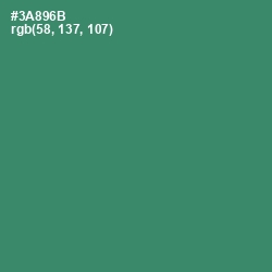 #3A896B - Sea Green Color Image