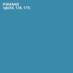 #3A8AAB - Boston Blue Color Image