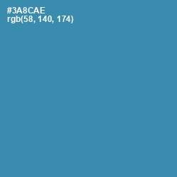 #3A8CAE - Boston Blue Color Image