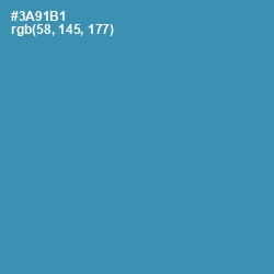 #3A91B1 - Boston Blue Color Image