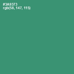 #3A9373 - Sea Green Color Image