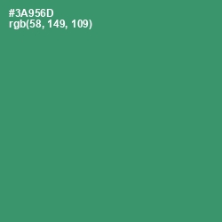 #3A956D - Sea Green Color Image