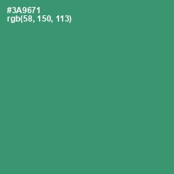 #3A9671 - Sea Green Color Image