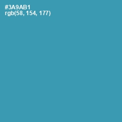 #3A9AB1 - Boston Blue Color Image