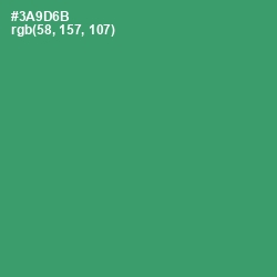 #3A9D6B - Sea Green Color Image