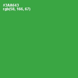 #3AA643 - Sea Green Color Image