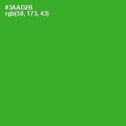 #3AAD2B - Forest Green Color Image