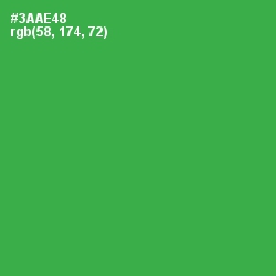 #3AAE48 - Sea Green Color Image