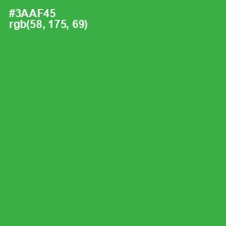 #3AAF45 - Sea Green Color Image