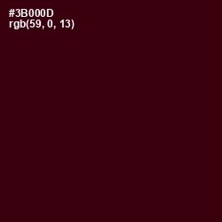 #3B000D - Temptress Color Image