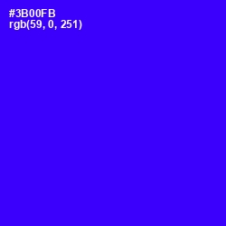 #3B00FB - Blue Color Image