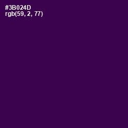 #3B024D - Valentino Color Image