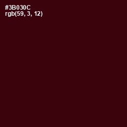 #3B030C - Temptress Color Image