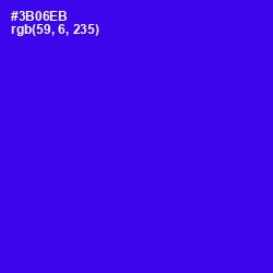 #3B06EB - Blue Color Image