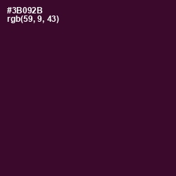 #3B092B - Melanzane Color Image
