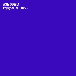 #3B09BD - Blue Gem Color Image