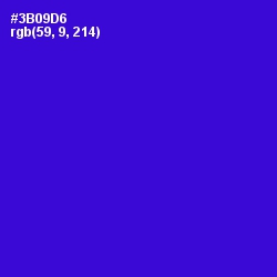 #3B09D6 - Dark Blue Color Image