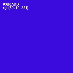 #3B0ADD - Dark Blue Color Image