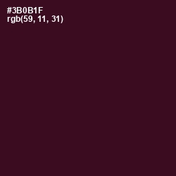 #3B0B1F - Aubergine Color Image