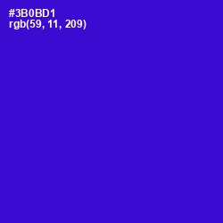 #3B0BD1 - Dark Blue Color Image
