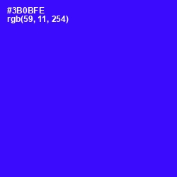 #3B0BFE - Blue Color Image