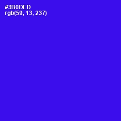 #3B0DED - Blue Color Image