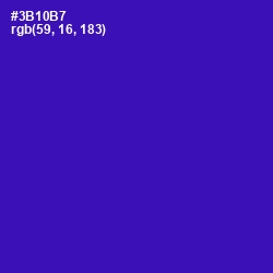 #3B10B7 - Blue Gem Color Image