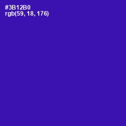 #3B12B0 - Blue Gem Color Image