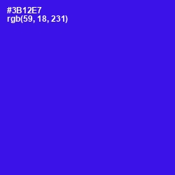 #3B12E7 - Blue Color Image