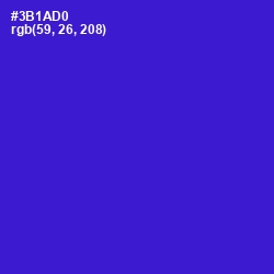 #3B1AD0 - Dark Blue Color Image