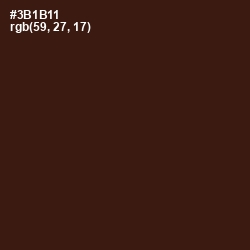 #3B1B11 - Cedar Color Image