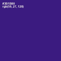 #3B1B80 - Blue Gem Color Image