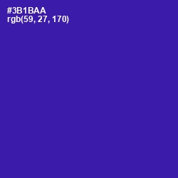 #3B1BAA - Blue Gem Color Image