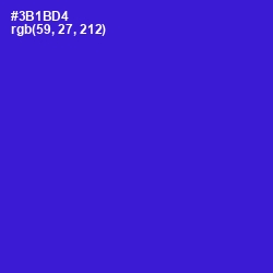 #3B1BD4 - Dark Blue Color Image