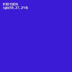 #3B1BD6 - Dark Blue Color Image