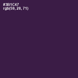 #3B1C47 - Grape Color Image