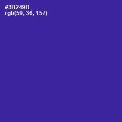 #3B249D - Jacksons Purple Color Image
