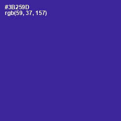 #3B259D - Jacksons Purple Color Image